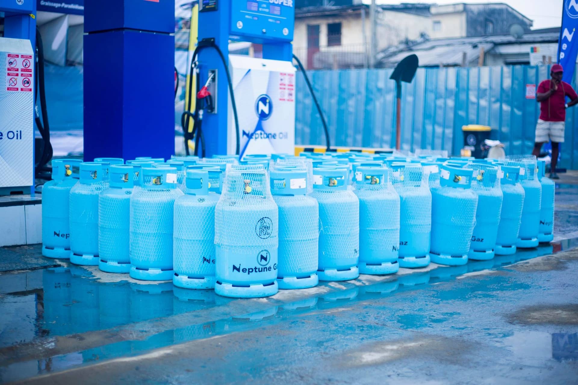 Bouteilles Neptune Gaz en station